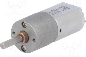 POLOLU-3704, Двигатель: DC, с редуктором, 6ВDC, 2,9А, Ось: D профиль, 100: 1