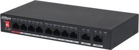 Коммутатор DAHUA DH-PFS3010-8ET-96, 10-Port Unmanaged Desktop Switch with 8-Port PoE