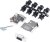 D45ZK9-DM9S-K, D45ZK 9 Way D-sub Connector D45ZK9-DM9S-K, D45ZK 9 Way D-sub Connector