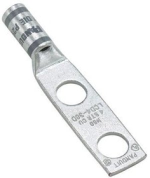 LCD4-10A-L, Terminals Copp Comp Lug 2H #4 - #3 LCD4-10A-L, Terminals Copp Comp Lug 2H #4 - #3