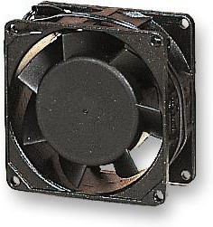 SF11580A/1083HSL.GN, AC Axial Fan, серия Slimline, 115V, Square, 80 мм, 38 мм, Скольжения, 30 фут³/м SF11580A/1083HSL.GN, AC Axial Fan, серия Slimline, 115V, Square, 80 мм, 38 мм, Скольжения, 30 фут³/м
