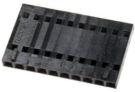 104257-9, Корпус разъема, Серия AMPMODU MTE, Гнездо, 10 вывод(-ов), 2.54 мм