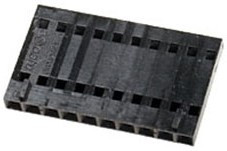 104257-9, Корпус разъема, Серия AMPMODU MTE, Гнездо, 10 вывод(-ов), 2.54 мм