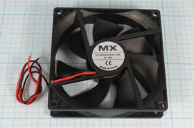 Вентилятор 92x92x25, напряжение 24В, ток 0,16А, выводы 2L, подшипник качения, FBDCF-9225D24HB MX