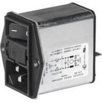 3-105-315, Filtered IEC Power Entry Module, IEC C14, General Purpose, 10 А, 250 В AC, 2-Полюсный выключатель
