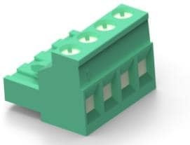 1546108-4, Pluggable Terminal Blocks PLUG 4 POS R/A .200