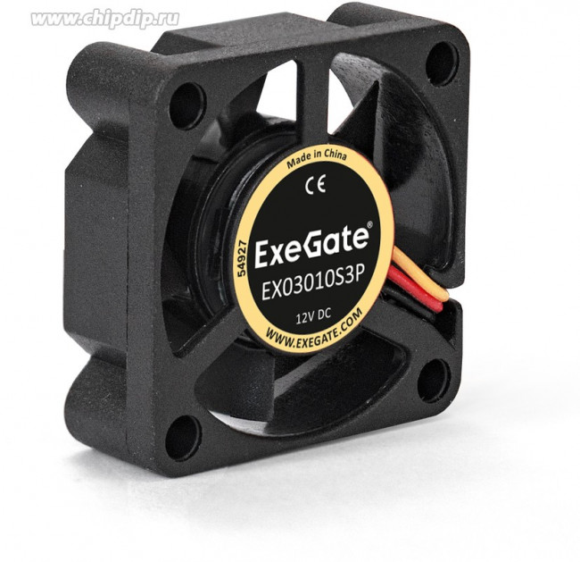 EX03010S3P, Вентилятор ExeGate 30x30x10 мм, подшипник скольжения, 3pin, 9000RPM, 26dBA EX03010S3P, Вентилятор ExeGate 30x30x10 мм, подшипник скольжения, 3pin, 9000RPM, 26dBA