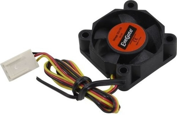 EX03010S3P, Вентилятор ExeGate 30x30x10 мм, подшипник скольжения, 3pin, 9000RPM, 26dBA EX03010S3P, Вентилятор ExeGate 30x30x10 мм, подшипник скольжения, 3pin, 9000RPM, 26dBA