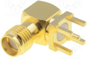 RF2-03-T-00-50-G, Разъем SMA гнездо "мама" угловые 90° THT