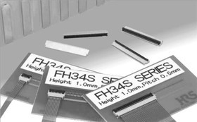 FH34SRJ-8S-0.5SH(50), FFC &amp; FPC Connectors 8P SMT HORIZ ZIF AU 1MM HGHT .5MM PITCH
