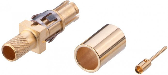 M80-317, Power to the Board MALE COAX CRIMP 2.7MM