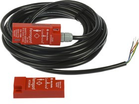 440N-G02083, 440N Series Magnetic Non-Contact Safety Switch, 24V dc, Plastic Housing, 2NC, 6m Cable