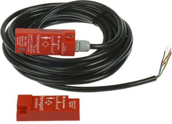 440N-G02083, 440N Series Magnetic Non-Contact Safety Switch, 24V dc, Plastic Housing, 2NC, 6m Cable 440N-G02083, 440N Series Magnetic Non-Contact Safety Switch, 24V dc, Plastic Housing, 2NC, 6m Cable