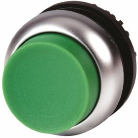 78635818 M22-DRLH-G+M22-A, RMQ Titan Series Green Illuminated Maintained Push Button Head, 22mm Cutout, IP69K