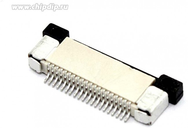 Разъем FPC Half Coverage Top Contact 0.5K-BS-20PWB 20 pin высота 2мм шаг 0,5мм
