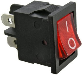 MIRS-201 on-off, Клавишный переключатель MIRS-201, ON-OFF, красный