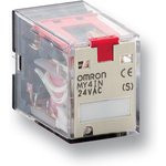 MY4N 220/240AC [S], Реле 4 переключ. 220/240VAC, 3A/220VAC 4PDT