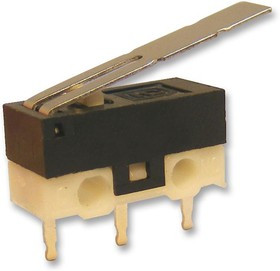 DM1-03P-30-3, Микропереключатель, Мгновенного Действия, Длинный Рычаг, SPDT, Пайка, 1 А, 5 В DC