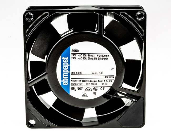 Вентилятор Ebmpapst 3950 осевой AC 92x92x25 230V Вентилятор Ebmpapst 3950 осевой AC 92x92x25 230V