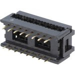 DIP-16 (DS1019-16N), Разъем узкий DIP на шлейф 16 контактов