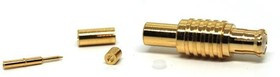 252204, RF Connectors / Coaxial Connectors MCX STRAIGHT CRIMP PLUG 1.13 DIA.