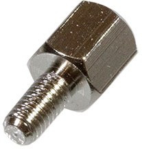 PCHSN- 6 (Ni), Стойка для печатных плат, шестигр., латунь, М3, 6мм, никелированные