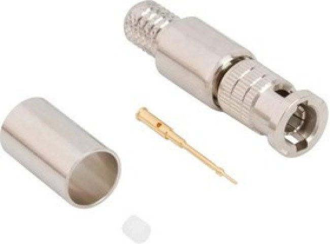 034-1137-12G, RF Connectors / Coaxial Connectors HDBNC Str Cr Pl 75 Ohm 12G Opt 034-1137-12G, RF Connectors / Coaxial Connectors HDBNC Str Cr Pl 75 Ohm 12G Opt