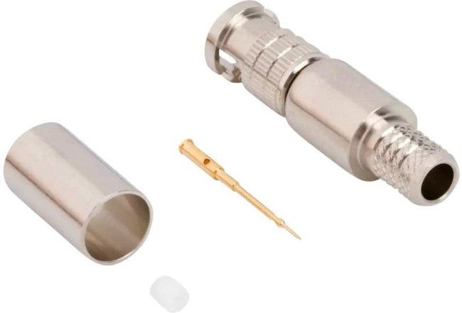 034-1137-12G, RF Connectors / Coaxial Connectors HDBNC Str Cr Pl 75 Ohm 12G Opt 034-1137-12G, RF Connectors / Coaxial Connectors HDBNC Str Cr Pl 75 Ohm 12G Opt