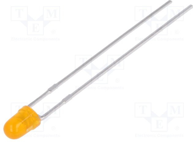 L-7104SED, LED; 3mm; orange; 500?1100mcd; 50°; Front: convex; 2?2.5V L-7104SED, LED; 3mm; orange; 500?1100mcd; 50°; Front: convex; 2?2.5V