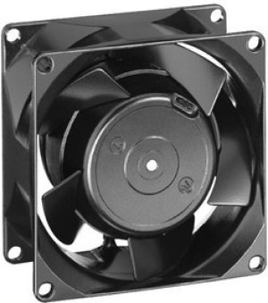 8880N, AC Axial Fan, серия 8000N, IP54, IP65, 230 В, Square, 80 мм, 38 мм, Скольжения, 17.7 фут³/мин