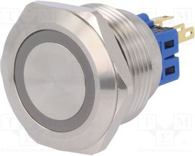 V28-21E-24R-S, Переключатель: антивандальный, Пол: 2, SPDT, 3A/220ВAC, 5A/24ВDC