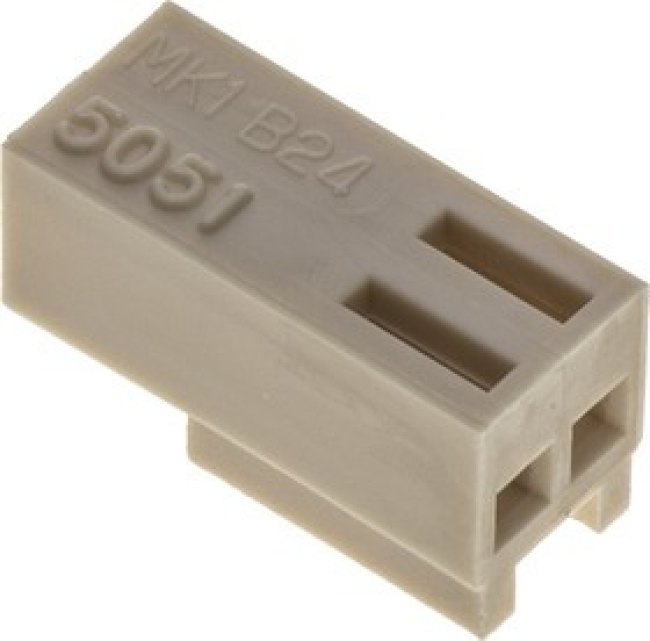 22-01-1022, KK Female Connector Housing, 2.5mm Pitch, 2 Way, 1 Row 22-01-1022, KK Female Connector Housing, 2.5mm Pitch, 2 Way, 1 Row