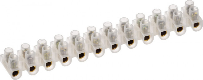 Колодка клеммная ЗВИ-5 1.5-4кв.мм 12 пар ПВХ полиэтилен IEK UZV3-005-04