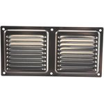 Решётка металлическая с сеткой 100x200ВРС, серебрянный