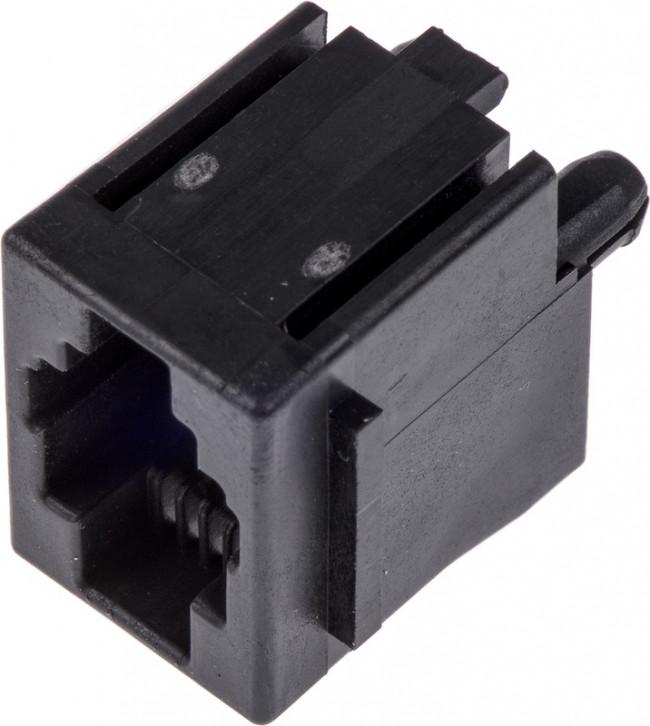 5520257-2, Conn RJ-22 F 4 POS 1.27mm Solder ST Thru-Hole 4 Terminal 1 Port Cat 3 Package