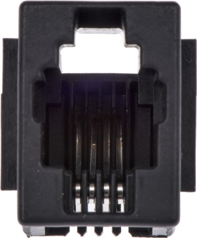 5520257-2, Conn RJ-22 F 4 POS 1.27mm Solder ST Thru-Hole 4 Terminal 1 Port Cat 3 Package