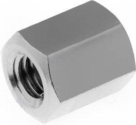 113X06, Дистанцирующая стойка с резьбой, 6мм, Внутр.резьба: M3, латунь