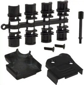 971-009-040R011, D-Sub Backshells 9P 45 DEGREE DIECAST BLACK CHROMATE