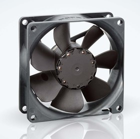 8414N/2HP, 8400 N Series Axial Fan, 24 V dc, DC Operation, 79m³/h, 2.6W, IP20, 80 x 80 x 25mm