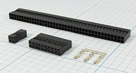 Разъем BLD розетка, шаг P2.54, монтаж на кабель, BLD-2x 8, контакт[1]