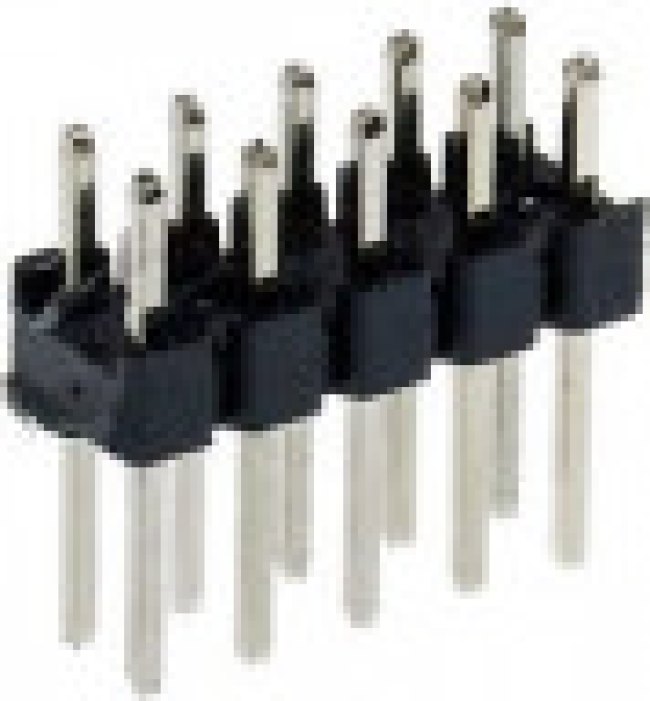 KLS1-207-2-10-S, (PLD-10), PLD разъем, вилка на плату двухрядная прямая 10pin(2x5), шаг 2.54мм
