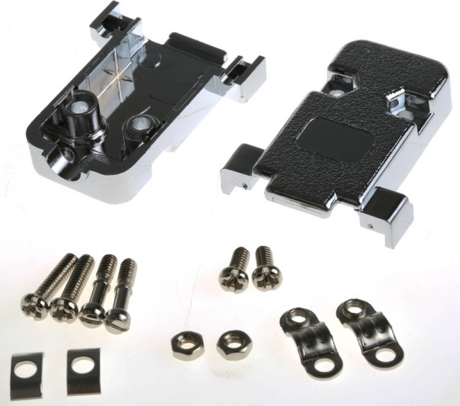 CGP09GME, Корпус для разъемов D-Sub, D-Sub 9pin,D-Sub HD 15pin, прямой