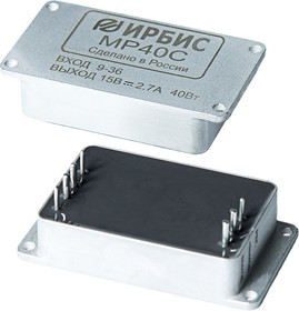 МР40С, DC/DC преобразователь, 40Вт, вход 9-36В, выход 15В/2.7A
