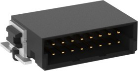 354094 / 354094-E, SMC Series Right Angle Surface Mount PCB Header, 16 Contact(s), 1.27mm Pitch, 2 Row(s)