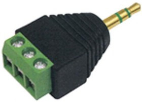 TP-009G, Штекер аудио 3.5мм стерео с клеммной колодкой