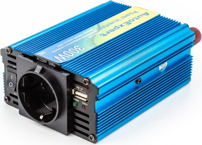 A300, Преобразователь напряжения (инвертор) 12-220V 300Вт AUTOEXPERT