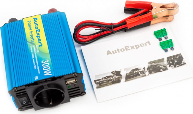 A300, Преобразователь напряжения (инвертор) 12-220V 300Вт AUTOEXPERT