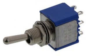 5642A, Toggle Switch, Panel Mount, On-(On), DPST, Solder Terminal
