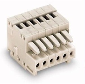 733-104, Съемная клеммная колодка, 2.5 мм, 4 вывод(-ов), 28AWG до 20AWG, 0.5 мм-, Зажим, 6 А 733-104, Съемная клеммная колодка, 2.5 мм, 4 вывод(-ов), 28AWG до 20AWG, 0.5 мм-, Зажим, 6 А