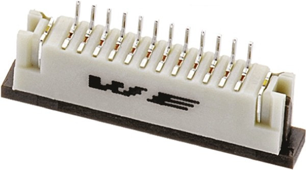 68611614422, FFC &amp; FPC Connectors WR-FPC 1.0mm ZIF 16P Bottom Contact